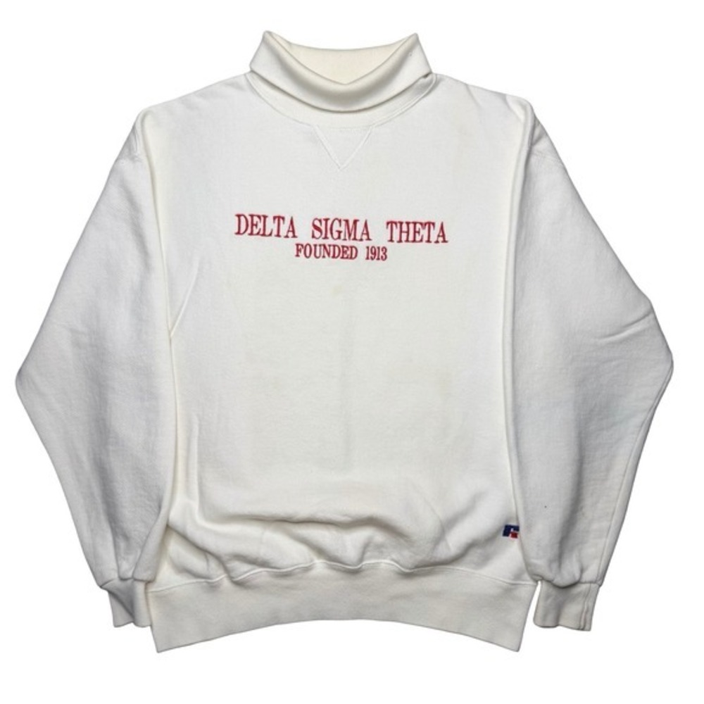 Vintage Delta Sigma Theta Sorority college sorority sweater XL